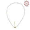Necklace freshwater pearl sterling silver GPN26 - necklace - sterling silver - freshwater pearl - Amberliss