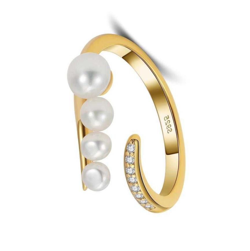 Ring freshwater pearl sterling silver GPR07 - ring - sterling silver - freshwater pearl - Amberliss