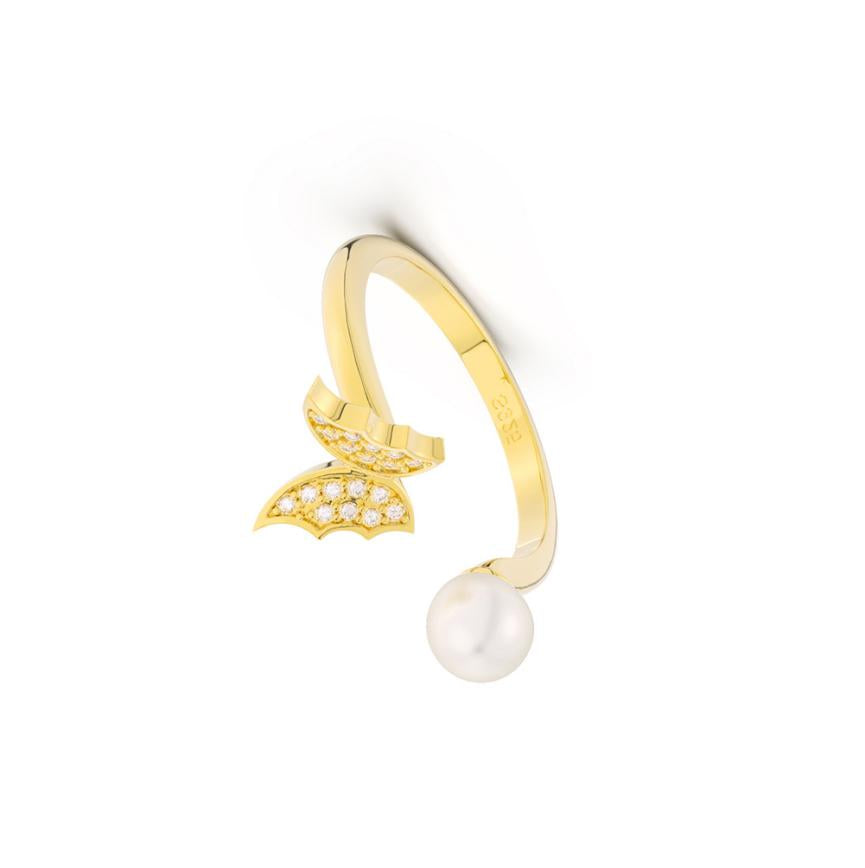 Ring freshwater pearl sterling silver GPR14 - ring - sterling silver - freshwater pearl - Amberliss