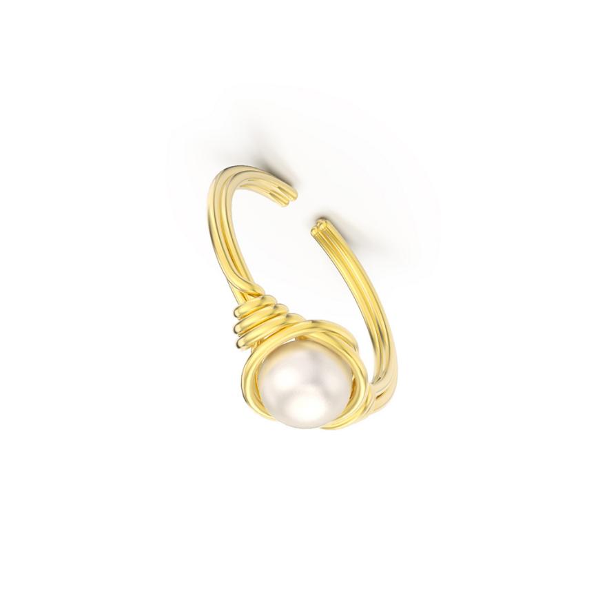 Ring freshwater pearl sterling silver GPR16 - ring - sterling silver - freshwater pearl - Amberliss