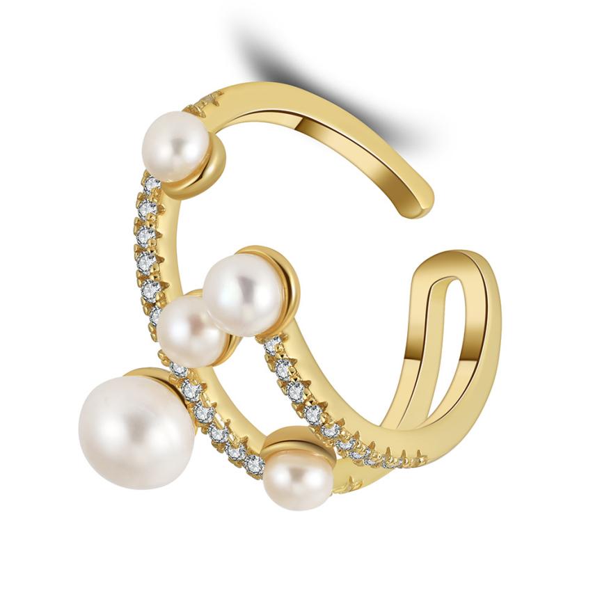 Ring freshwater pearl sterling silver GPR18 - ring - sterling silver - freshwater pearl - Amberliss