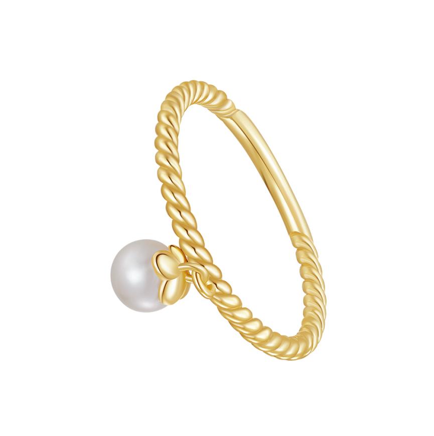 Ring freshwater pearl sterling silver GPR19-14K - ring - sterling silver - freshwater pearl - Amberliss