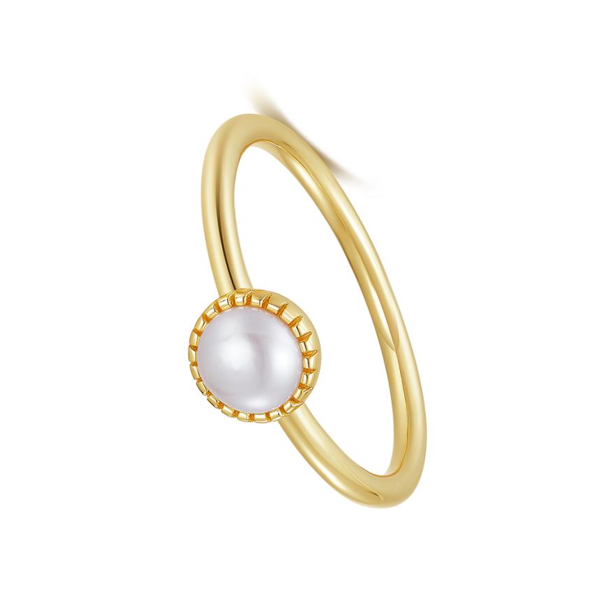 Ring freshwater pearl sterling silver GPR20-14K - ring - sterling silver - freshwater pearl - Amberliss