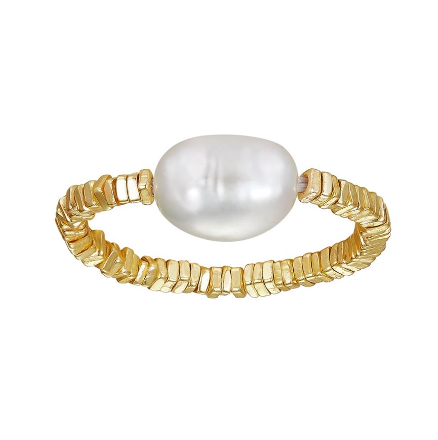 Ring freshwater pearl sterling silver GPR21 - ring - sterling silver - freshwater pearl - Amberliss