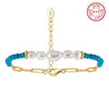 Bracelet freshwater pearl sterling silver MPB03 - bracelet - sterling silver - freshwater pearl - Amberliss