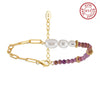 Bracelet freshwater pearl sterling silver MPB05 - bracelet - sterling silver - freshwater pearl - Amberliss