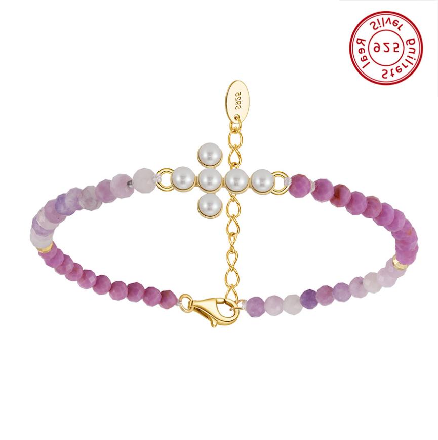 Bracelet freshwater pearl 14K Gold Plated MPB10 - bracelet - sterling silver - freshwater pearl - Amberliss