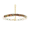 Bracelet freshwater pearl sterling silver+Gradient Turquoise+Freshwater - bracelet - sterling silver - freshwater - Amberliss