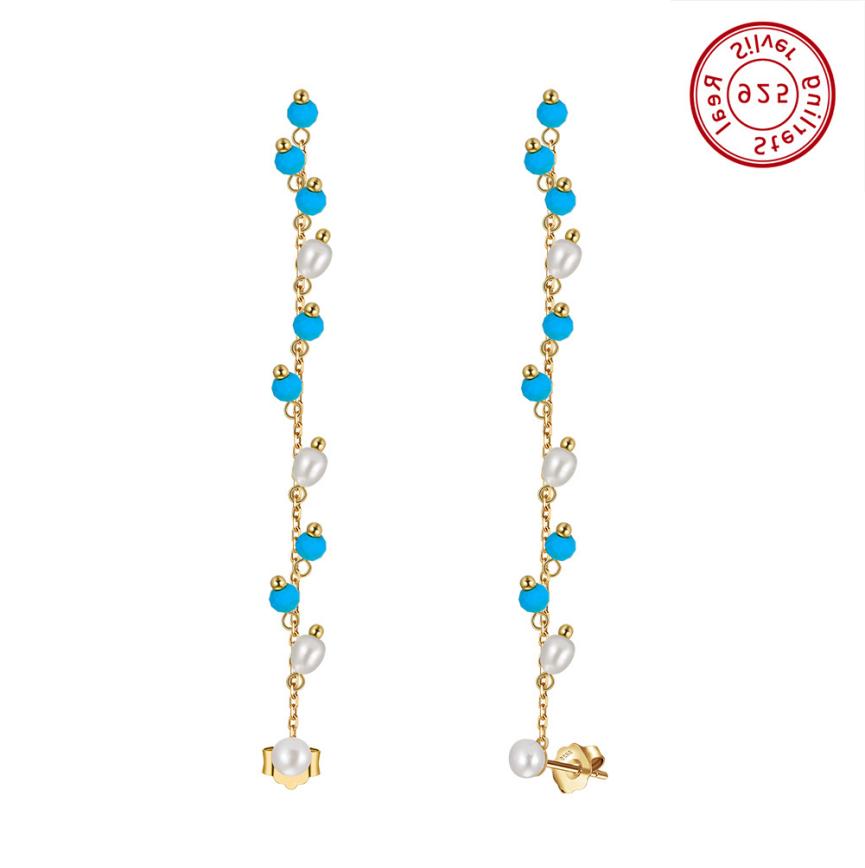 Earrings freshwater pearl sterling silver MPE03 - earrings - sterling silver - freshwater pearl - Amberliss