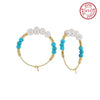 Earrings freshwater pearl 14K Gold Plated MPE07 - earrings - sterling silver - freshwater pearl - Amberliss