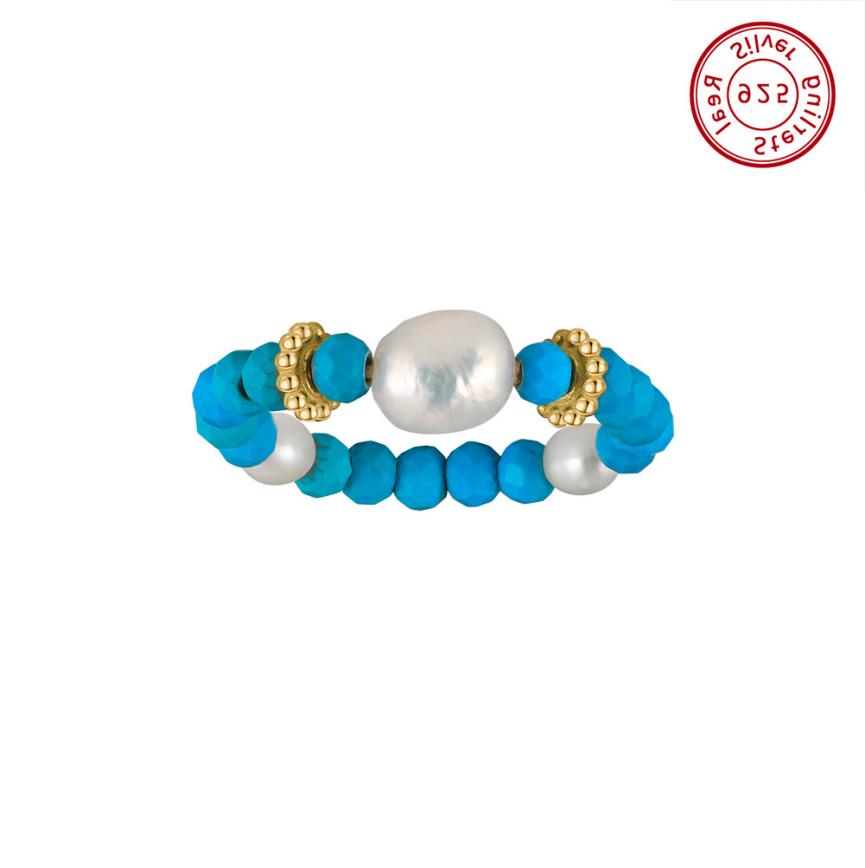 Ring freshwater pearl sterling silver MPR01 - ring - sterling silver - freshwater pearl - Amberliss