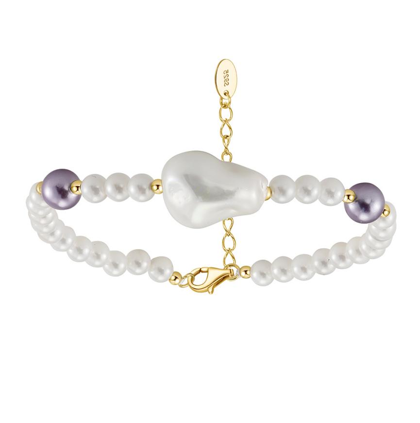 Bracelet freshwater pearl sterling silver PSB01 - bracelet - sterling silver - freshwater pearl - Amberliss