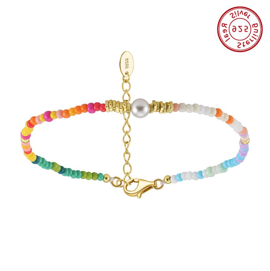 Bracelet freshwater pearl sterling silver PSB06 - bracelet - sterling silver - freshwater pearl - Amberliss
