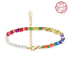 Bracelet freshwater pearl sterling silver PSB07 - bracelet - sterling silver - freshwater pearl - Amberliss