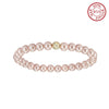 Bracelet sterling silver&Shell Pearl PSB09-W - bracelet - sterling silver - freshwater pearl - Amberliss