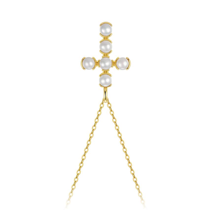 Necklace freshwater pearl sterling silver +Cultured Freshwater Pearl SGPN109 - necklace - sterling silver - - Amberliss